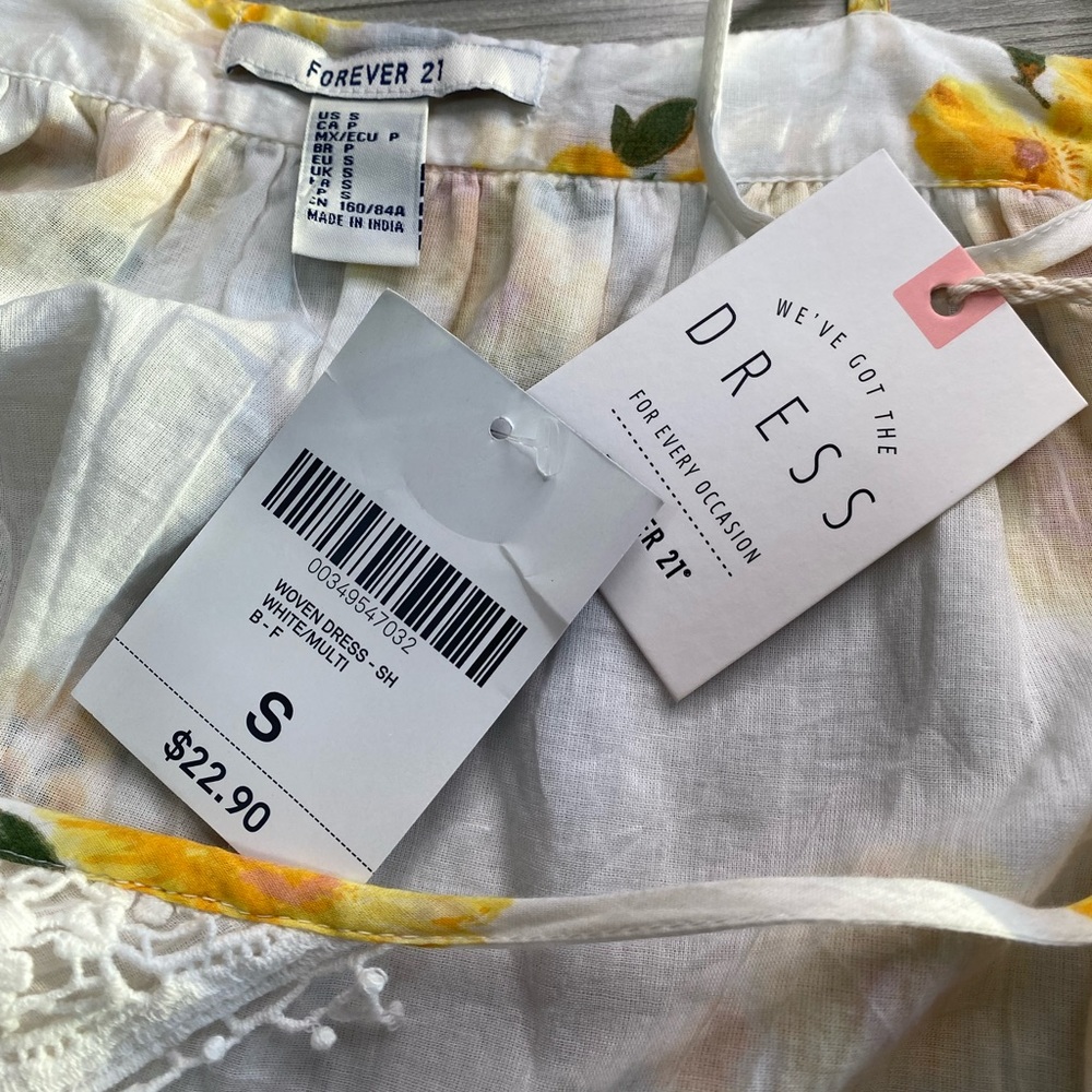 NWT Women’s Forever 21 Floral Babydoll Dress Size S - Picture 7 of 7